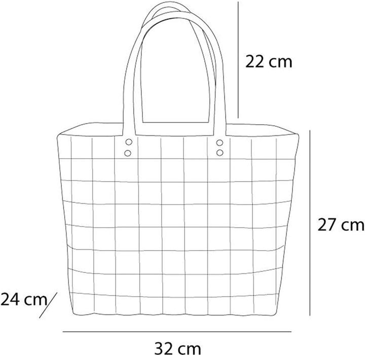 Actual product image Normani Geflochtener Kunststoff-Shopper im Vintage-Stil