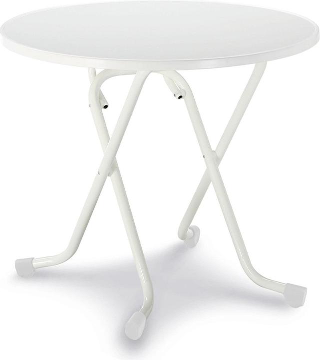 Best Folding table Ø 80 H 70 cm white (80 cm)