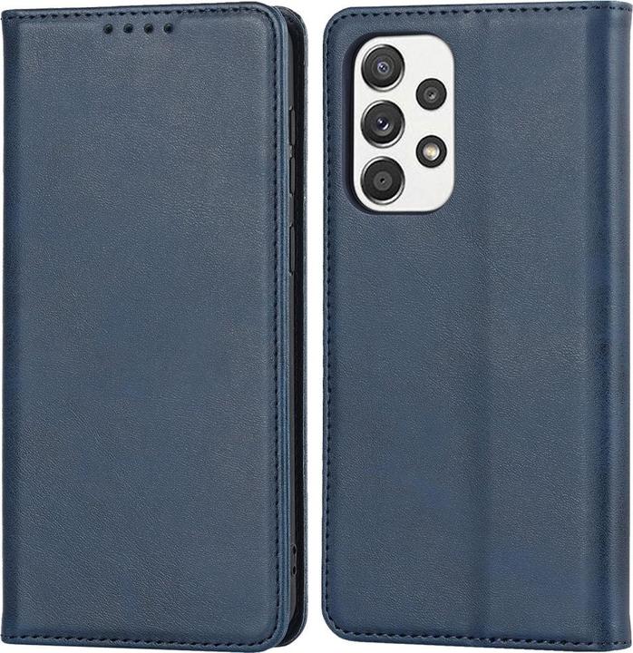 Cover-Discount Galaxy A53 5G - Stand Flip Case Cover blu scuro (Samsung Galaxy A53 5G)