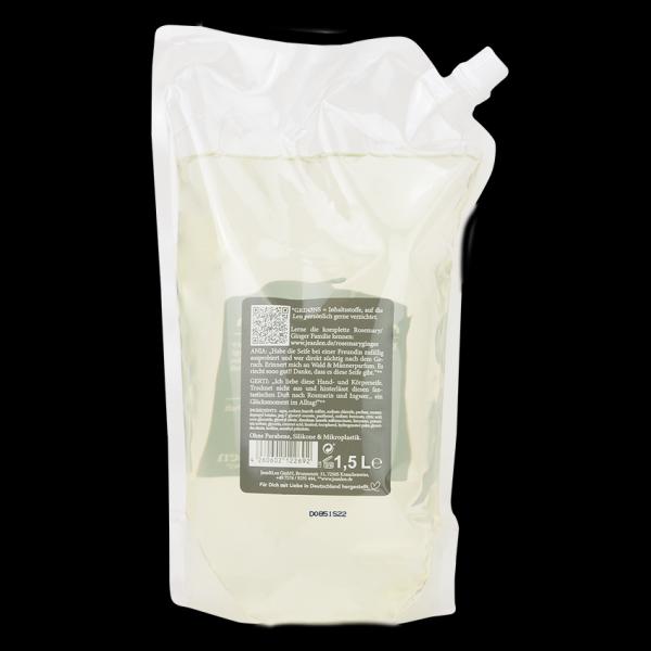 Produktbild Jean & Len Rosemary und Ginger (Flüssigseife, Handseife Nachfüllpackung, 1500 ml)
