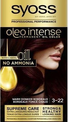 Image du produit Syoss Oleo Intense 3-22 Warm Dark Bordeaux (Bordeaux foncé chaud)