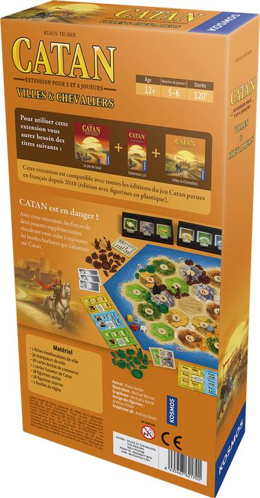 Actual product image Kosmos Family game CATAN Villes & Chevaliers compl. 5-6 joueurs (French)