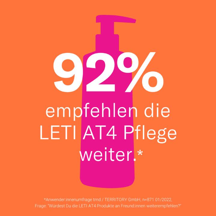Actual product image Leti AT4 Shower and Bath Gel - Mild, moisturising cleansing for dry skin or skin prone to (750 ml)