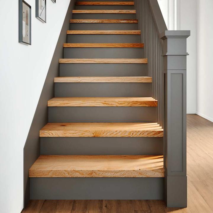 Produktbild VidaXL Treppenstufen 12 Stk. Hellbraun 80x30x2 cm Massivholz Eiche
