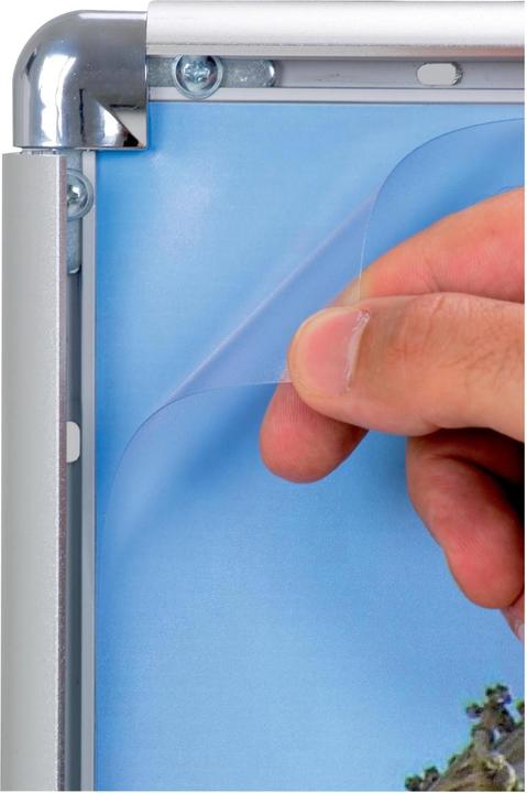 Immagine prodotto Franken Cornice per poster DIN A3, profilo di 25 mm cornice a scatto in alluminio anodizzato argento (A3)