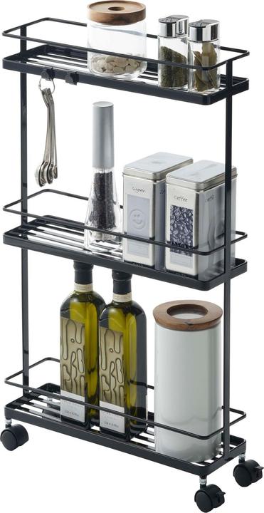 Actual product image Yamazaki TOWER storage trolley