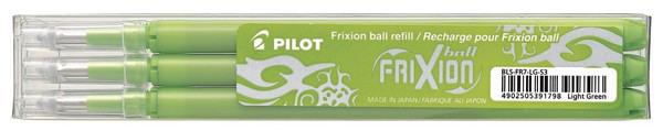 Produktbild Pilot FriXion Refill Set à 3 (Ersatzmine, Hellgrün, 0.35 mm)