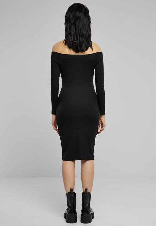 Image du produit Urban Classics Ladies Off Shoulder Longsleeve Rib Dress - 126821 (L)