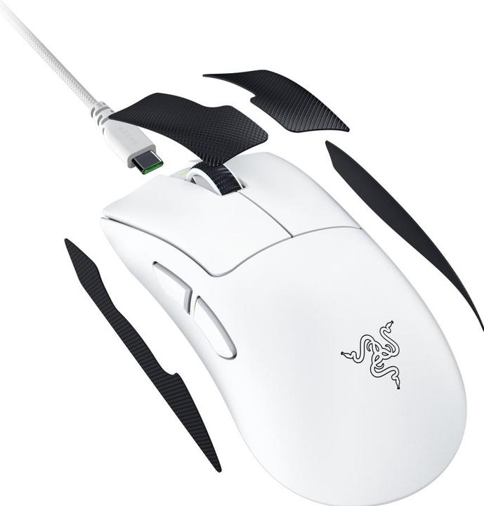 Produktbild Razer Deathadder V4 Pro Mouse White (Kabellos)
