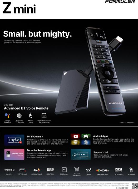 Produktbild Formuler Z mini (8 GB, Android 12)