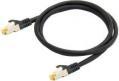 Actual product image Python ® Series RJ45 patch cable withCat.7 raw cable, snap-in nose protection (RNS®) and nylon braiding (S/FTP, CAT7, 0.25 m)