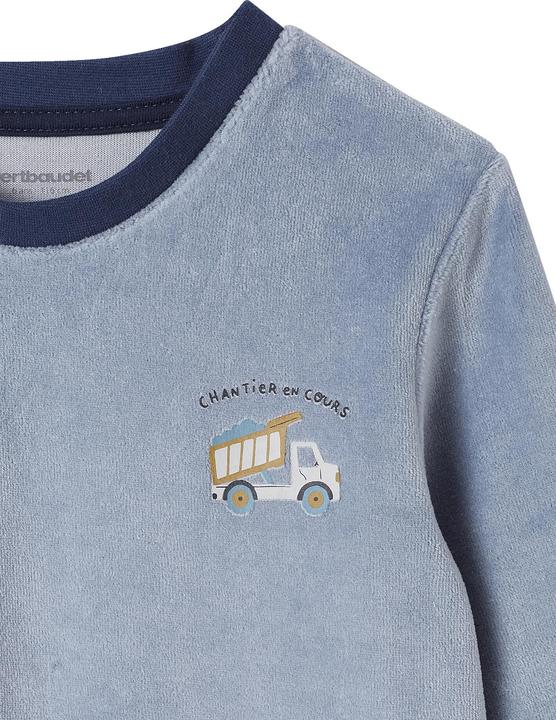 Produktbild Vertbaudet 2er-Pack Jungen Schlafanzüge aus Samt BAUSTELLE (140)