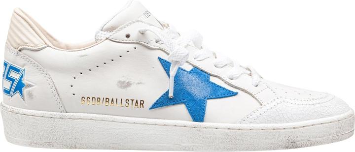 Immagine prodotto Golden Goose ballstar sneakers in white leather with bluette star (40)