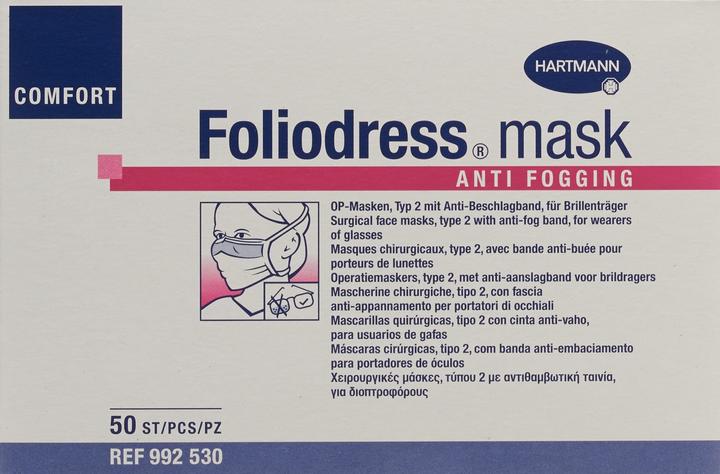 Actual product image Hartmann Foliodress mask Comfort Anti Fogging (Type II, 50 x)