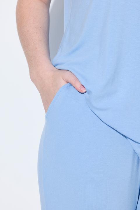 Produktbild Ulla Popken Pyjama, Spitze, V-Ausschnitt, Spitzen-Halbarm (62)