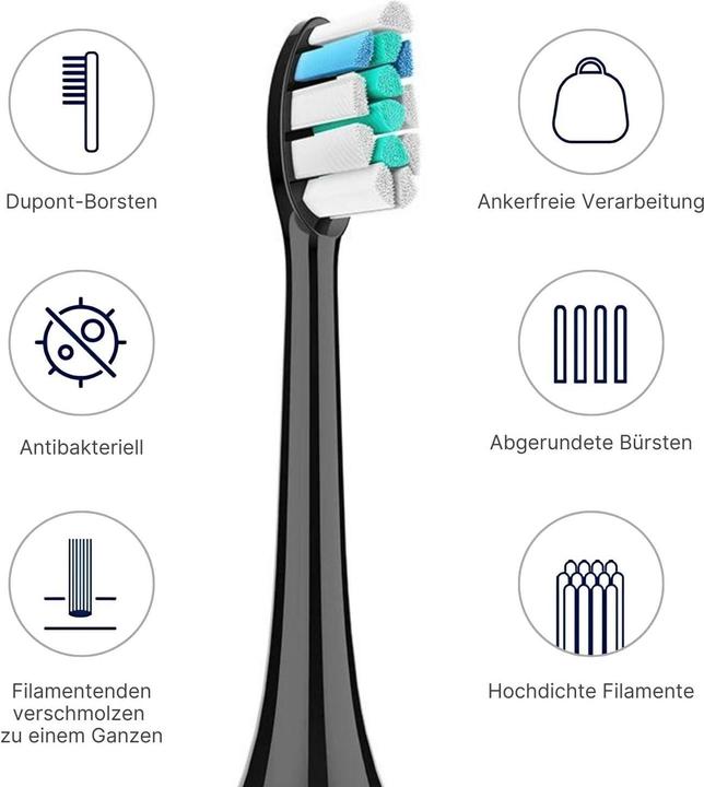 Image du produit Hermex Autres brosses de rechange pour la tête de brosse à dents Philips Sonicare W2 (8 x)