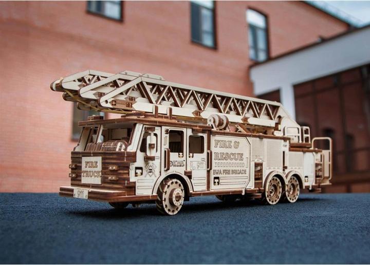 Actual product image Eco Wood Art Fire truck