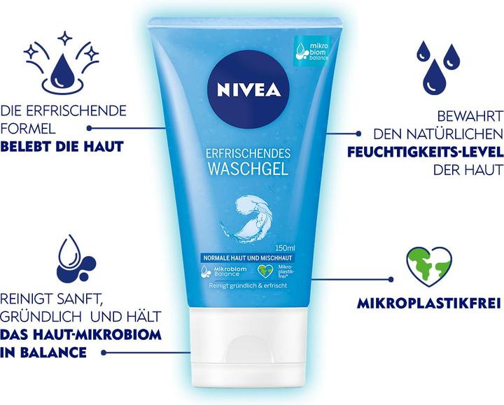 Actual product image NIVEA Refreshing wash gel (Foam, 150 ml)