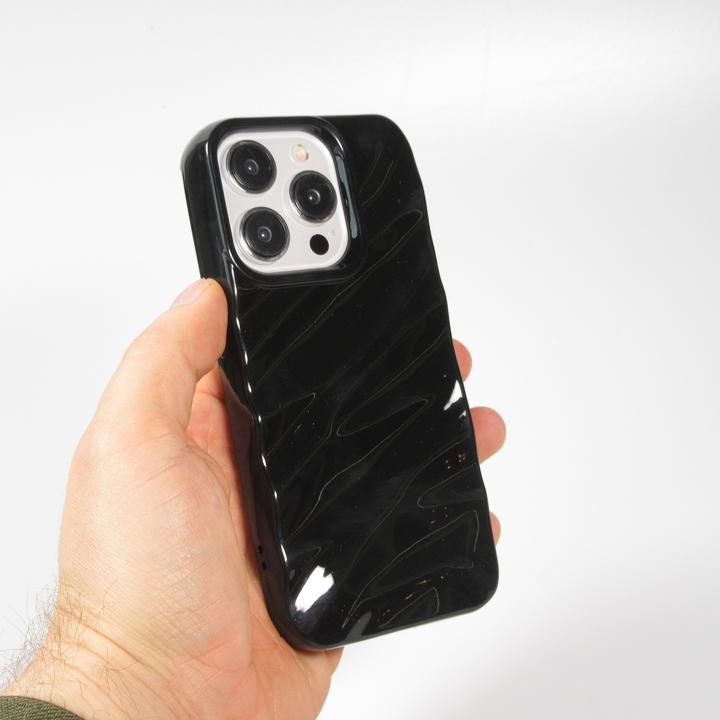 Produktbild PhoneLook Hülle Silikon mit 3D Wellenform matt (Apple iPhone 15 Pro)