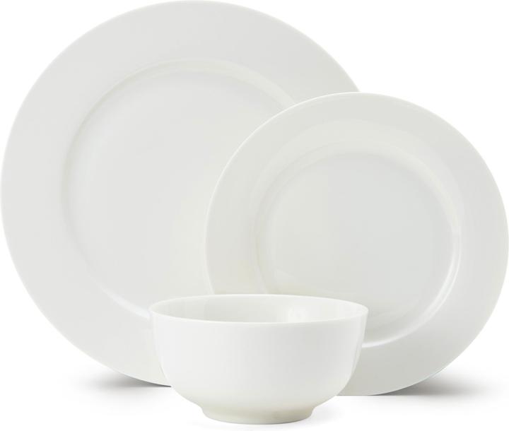 Mikasa Egret 12-Piece China Dinner Set, White (4 Stück)