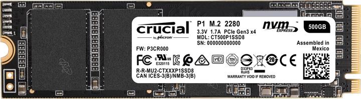 Crucial P1 (500 GB, M.2 2280)