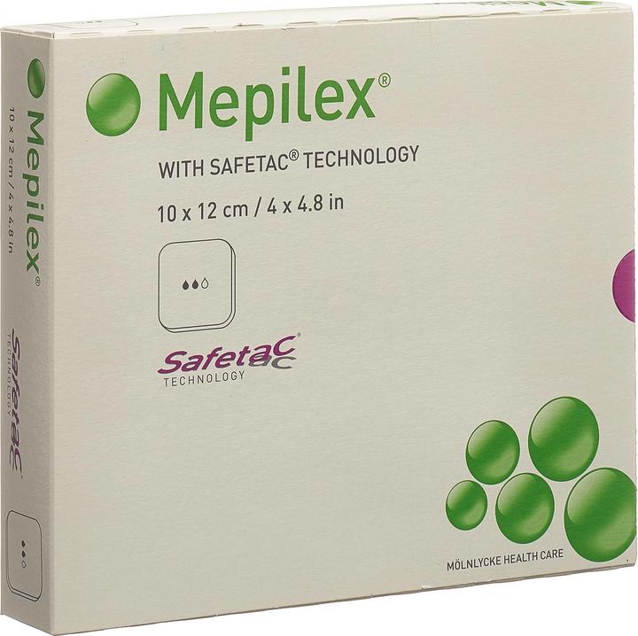 Produktbild Mepilex Schaumverband mit Safetac à 10 x 12cm (5 x)