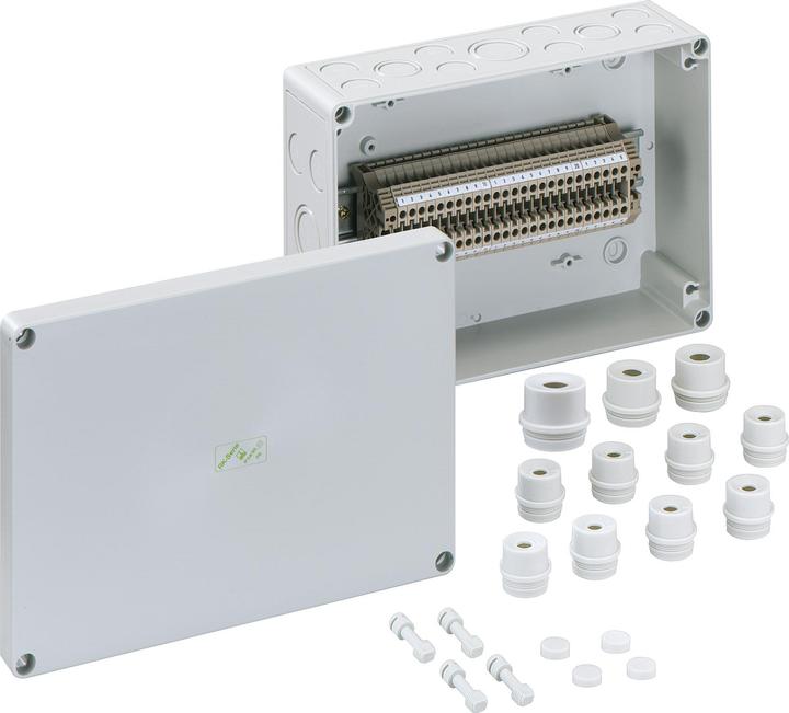 Actual product image Spelsberg RKi 4/25-25x4q terminal block enclosure 180 x 254 x 90 plastic grey 1pc. (Housing)