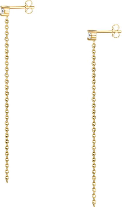 Glanzstücke München Damen Sterling Silber Zirkonia gelbgold - 23862 (Sterling Silber)