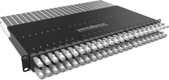 Produktbild PATCHBOX Plus+ 19" 365mm, STP Weiss (STP, CAT6, 0.01 m)