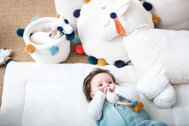 Actual product image Kikadu Cuddle cushion llama