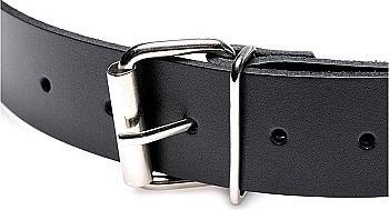 Actual product image XR Brands Leather Strap Dildo Holder