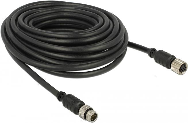 Actual product image Navilock GPS cable 6-pin M8 (M) to 6-pin M8 (W) (10 m)