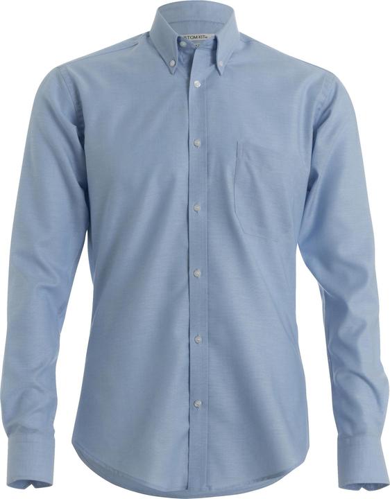 Kustom Kit Slim Fit Oxford Hemd Langärmlig