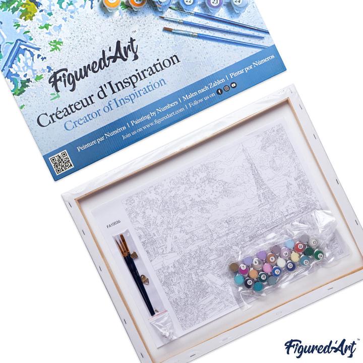Productafbeelding Figured'Art Schilderij op nummer - Van Gogh Zonnebloemen op spieraam