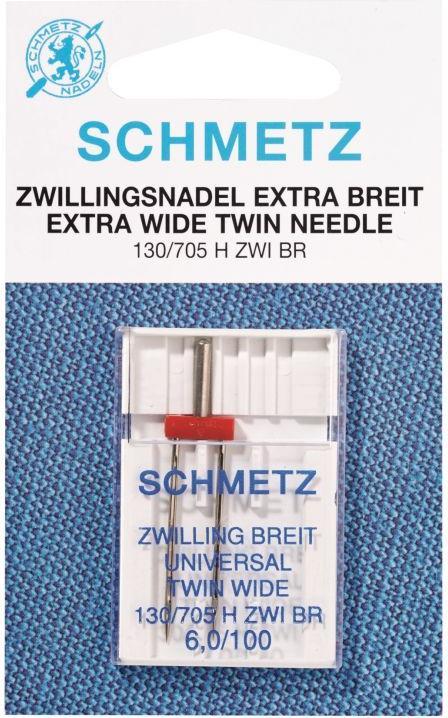 Produktbild Schmetz Doppel-Nähmaschinennadeln Stärke 75/2,5 silberfarbig