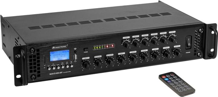 Omnitronic MAVZ-120.6P Amplificateur de mixage ELA (Lecteur DVD)