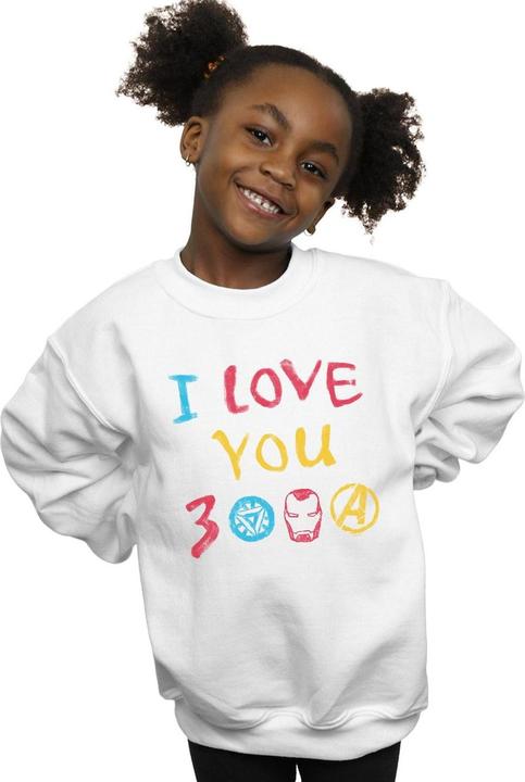 Immagine prodotto Felpa bambina Avengers Endgame I love you 3000 matite colorate (128)