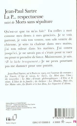 Produktbild La P... respectueuse. Morts sans sépulture (Französisch, Sartre Jean-Paul, 1989)