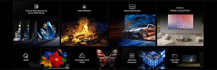 Produktbild TCL 65C7K (65", Mini-LED, 4K, 2025)