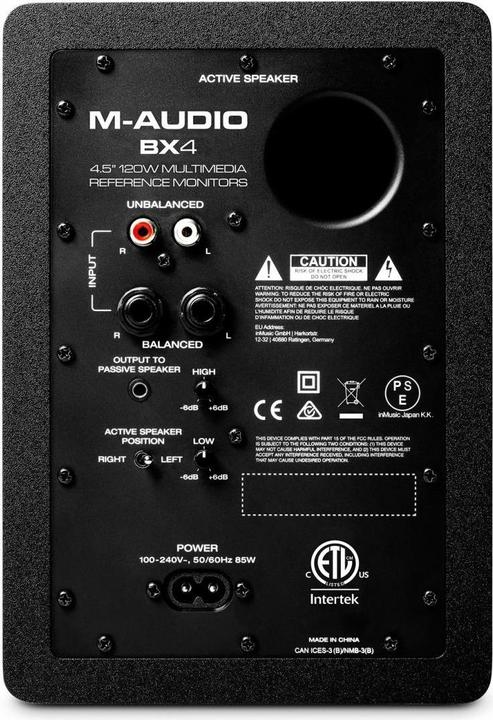 Image du produit M-Audio BX4BT (Actif, Couples, 1x 50 W)