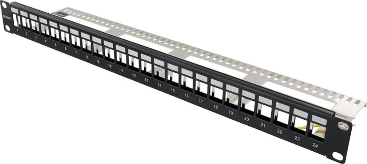 Actual product image Deltaco PAN-214 patch panel 1U