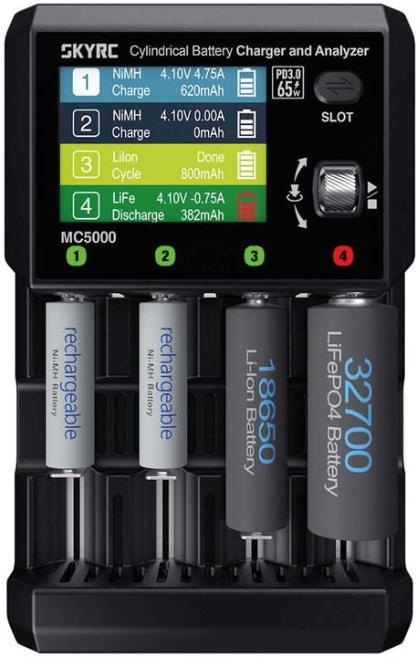 Actual product image SkyRC MC5000 Ladegerät für Rundzellen DC 5A
