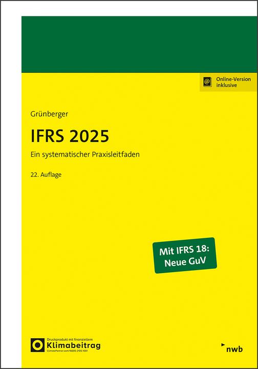 Produktbild Grünberger:IFRS 2025 (Deutsch, David, Grünberger, 2024)
