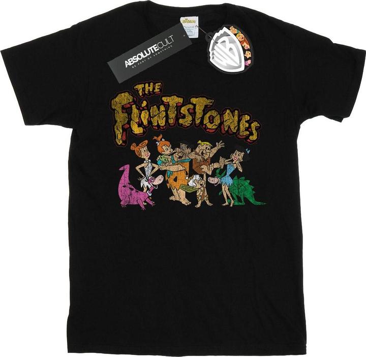 The Flintstones Group Distressed TShirt (L)