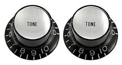 Actual product image AllParts AP PK 0182-023 Refl. knobs Tone (2) sh (Instrument spare parts)