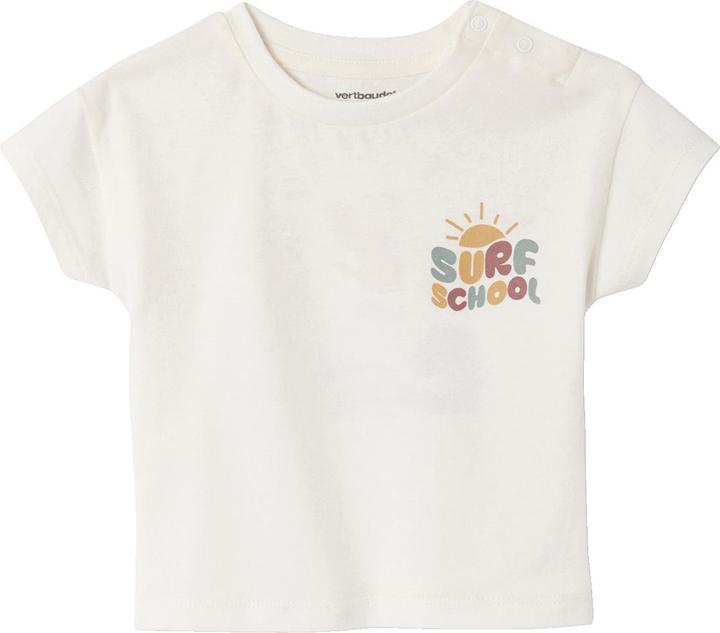 Vertbaudet Bio-Kollektion: Baby T-Shirt mit Print hinten und Verschluss an der Schulter