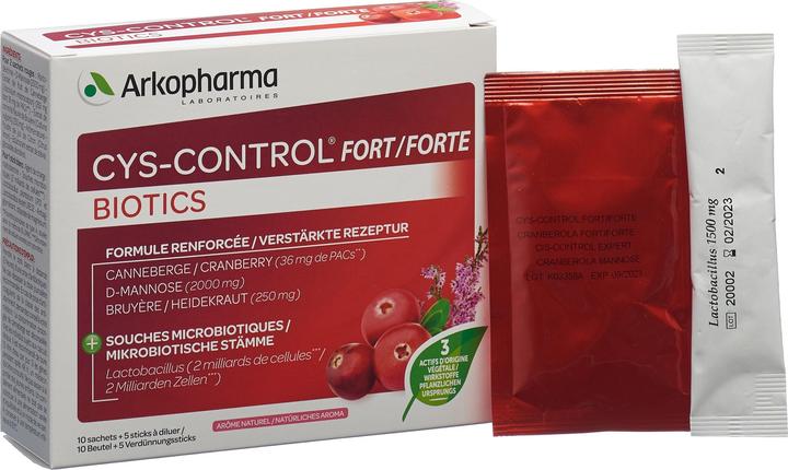 Actual product image Arkopharma Cys-Control Forte (15 Piece, Beutel, 88 g)
