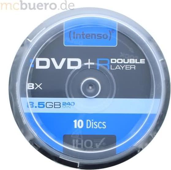 Productafbeelding Intenso DVD+R taartdoos - 8,5GB (10 x)