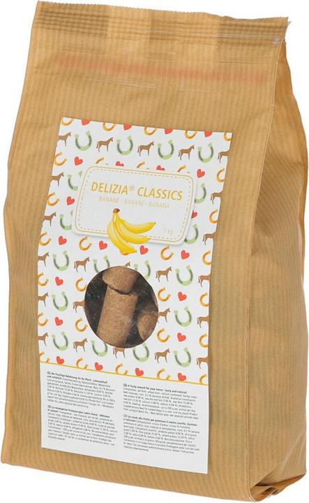 Kerbl Delizia Classics Banana - Snack per cavalli - 1 kg (1 x, 1000 g)
