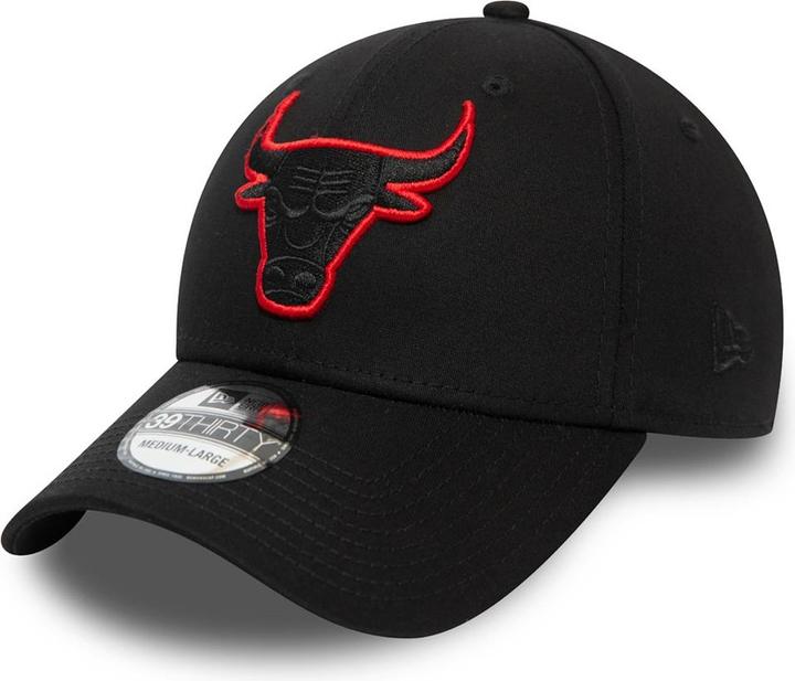 New Era 39Thirty Stretch Cap - OUTLINE Chicago Bulls - S/M (S/M)